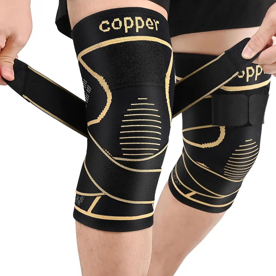 Compression Sleeve Calf - دعامة ركبة ضاغطة من ألياف النحاس،