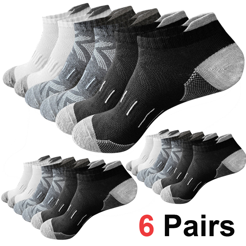 6 أزواج من الجوارب الرجالية ال - مراجعة Ankle Sock Low Cut وسعره