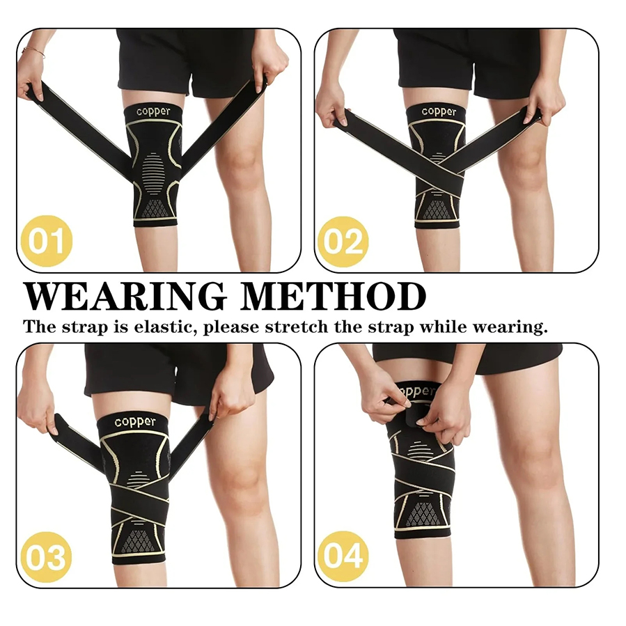 دعامة ركبة ضاغطة من ألياف النح - مراجعة Compression Sleeve Calf وسعره